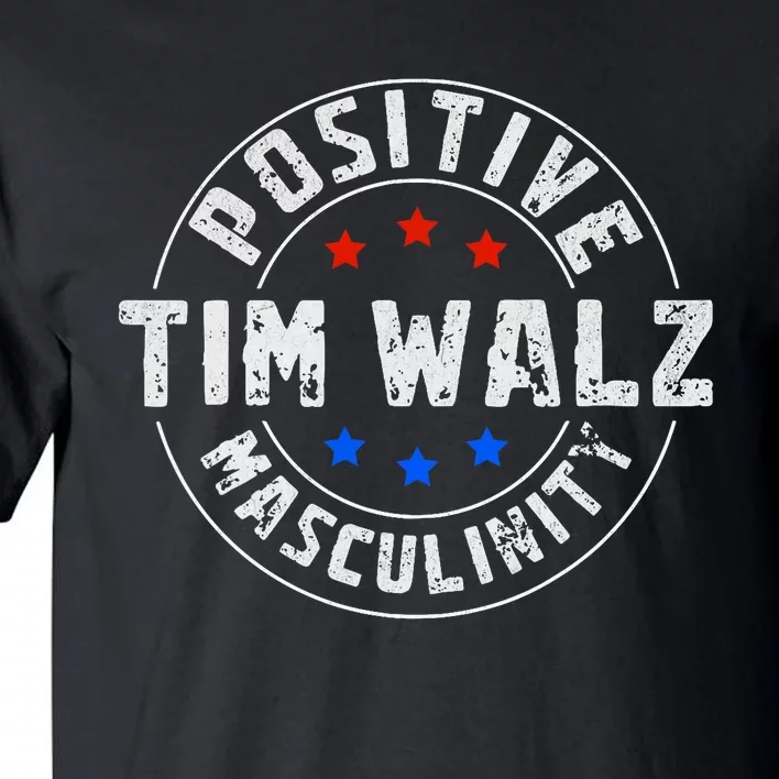 Positive Masculinity Pro Kamala Tim Walz 2024 Political Tall T-Shirt