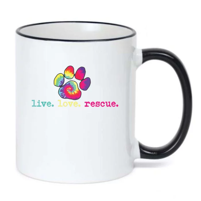 PitBull Mom Pitbull Mama Gift Live Love Rescue Lover Tie Dye Black Color Changing Mug