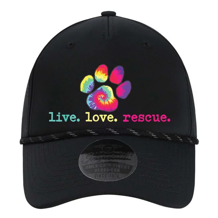 PitBull Mom Pitbull Mama Gift Live Love Rescue Lover Tie Dye Performance The Dyno Cap