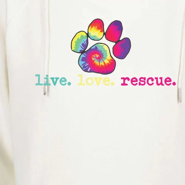 PitBull Mom Pitbull Mama Gift Live Love Rescue Lover Tie Dye Womens Funnel Neck Pullover Hood