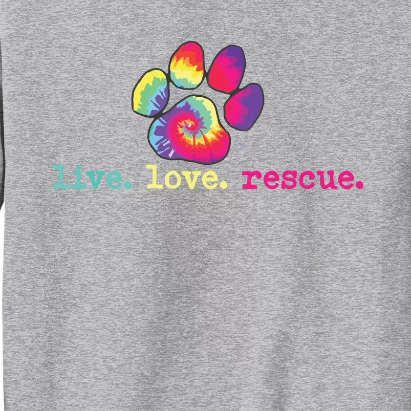 PitBull Mom Pitbull Mama Gift Live Love Rescue Lover Tie Dye Sweatshirt