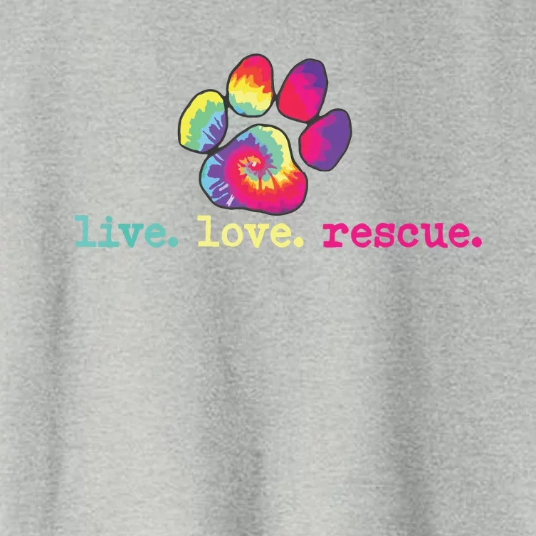 PitBull Mom Pitbull Mama Gift Live Love Rescue Lover Tie Dye Women's Crop Top Tee