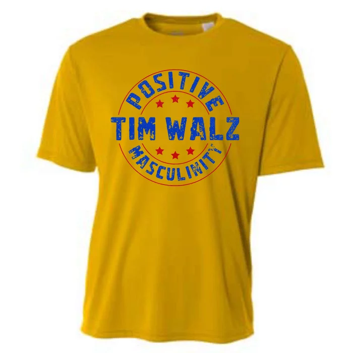 Positive Masculinity Pro Kamala Tim Walz 2024 Cooling Performance Crew T-Shirt