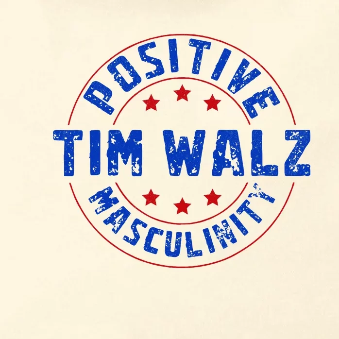 Positive Masculinity Pro Kamala Tim Walz 2024 Zip Tote Bag