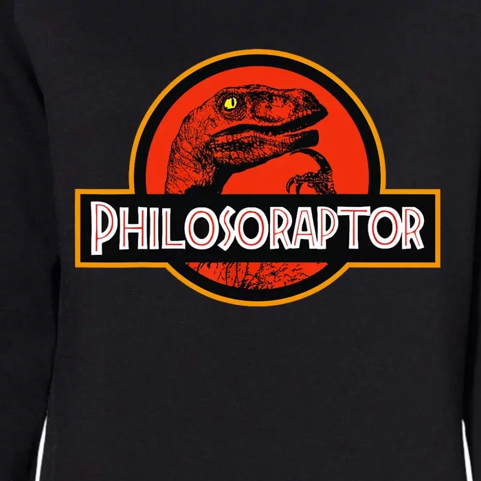 Philosoraptor Meme - Philosophy Dinosaur Womens California Wash Sweatshirt