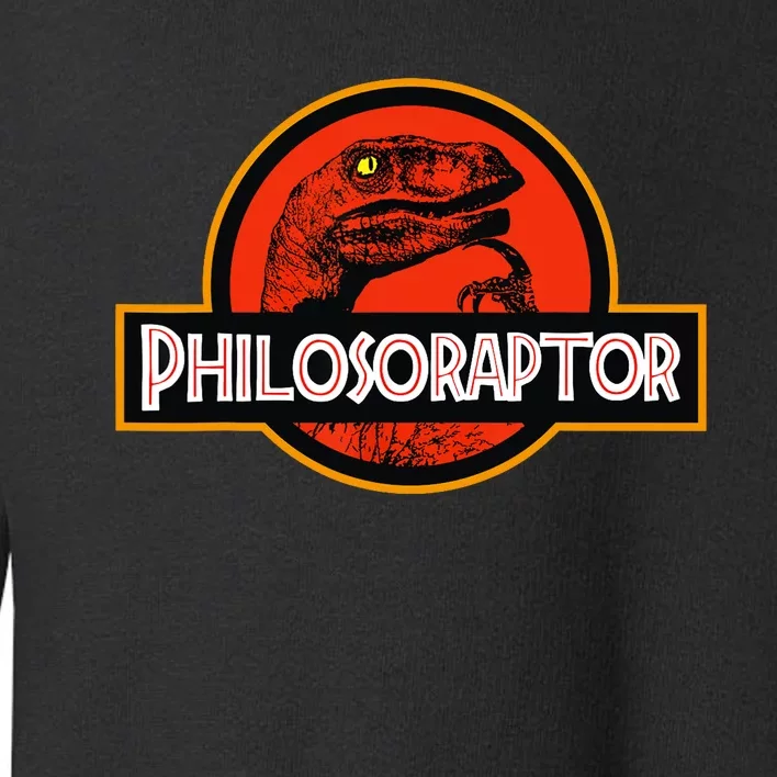 Philosoraptor Meme - Philosophy Dinosaur Toddler Sweatshirt