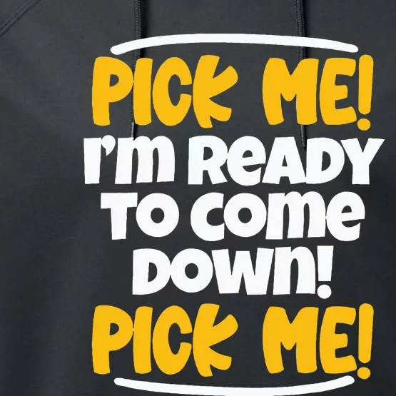 Pick Me Pick Me Funny Family Matching Gifts For Tv Lovers Performance Fleece Hoodie