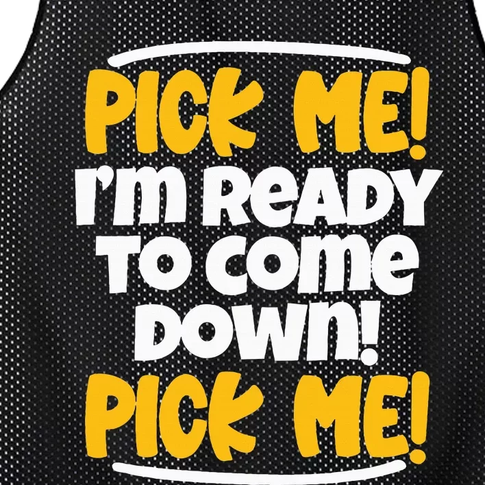 Pick Me Pick Me Funny Family Matching Gifts For Tv Lovers Mesh Reversible Basketball Jersey Tank