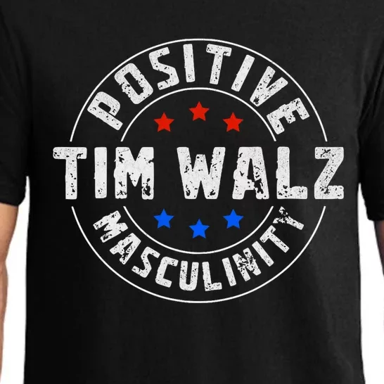 Positive Masculinity Pro Kamala Tim Walz 2024 Political Pajama Set