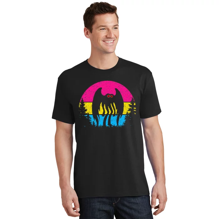 Pan Mothman Pansexual Pride Point Pleasant Cryptid T-Shirt