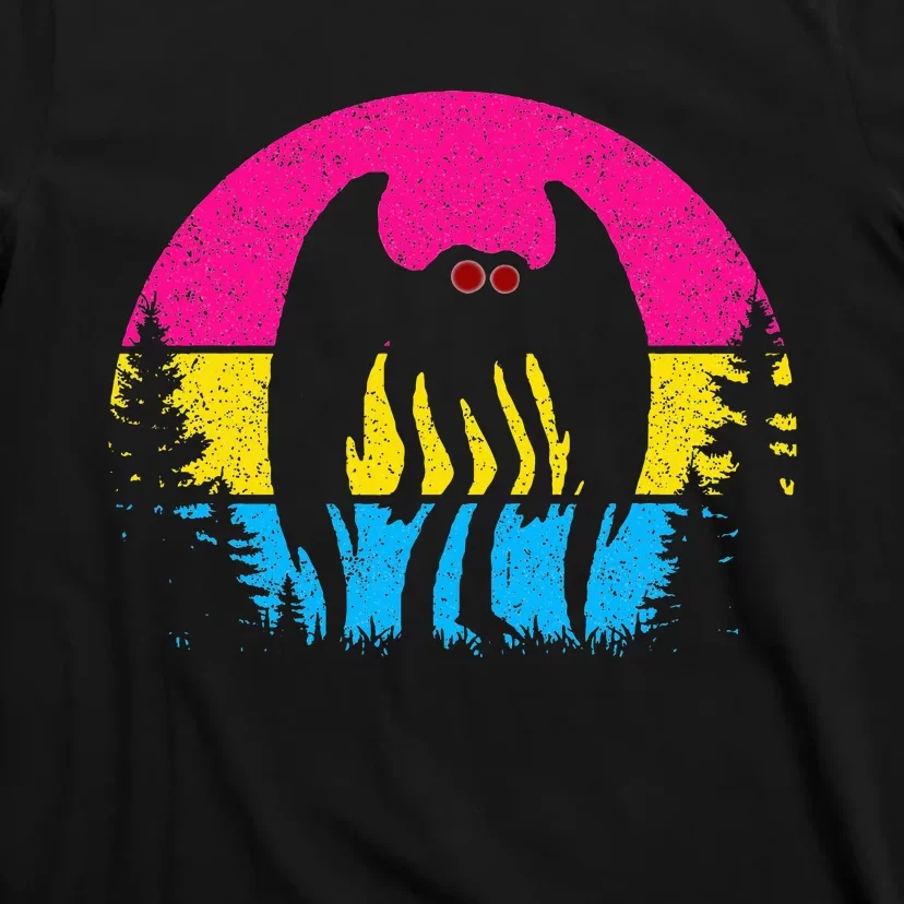 Pan Mothman Pansexual Pride Point Pleasant Cryptid T-Shirt