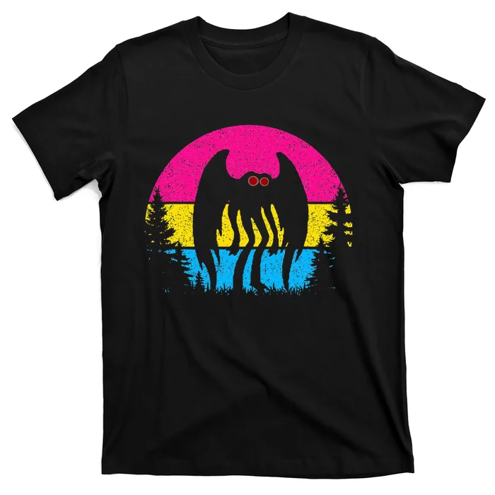 Pan Mothman Pansexual Pride Point Pleasant Cryptid T-Shirt