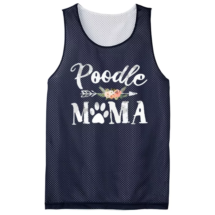 Poodle Mama Poodle Lover Owner Dog Mom Mesh Reversible Basketball Jersey Tank