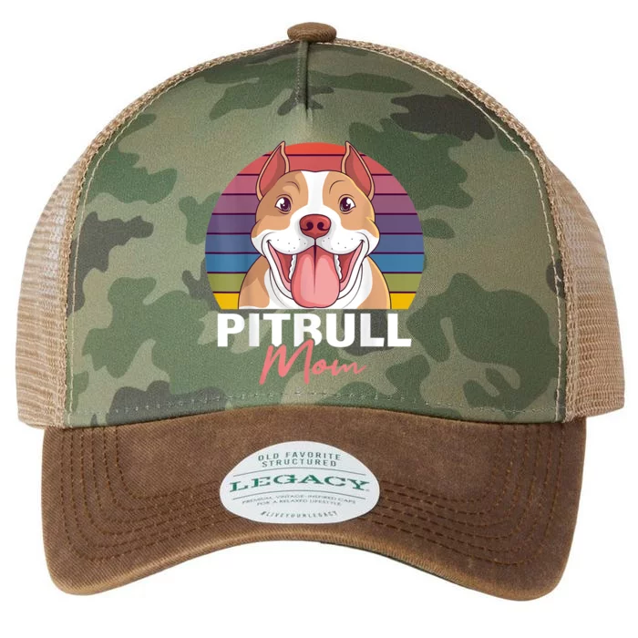 Pitbull Mom Pit Bull Terrier Pibble Lover Dog Owner Mommy Legacy Tie Dye Trucker Hat