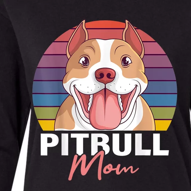 Pitbull Mom Pit Bull Terrier Pibble Lover Dog Owner Mommy Womens Cotton Relaxed Long Sleeve T-Shirt