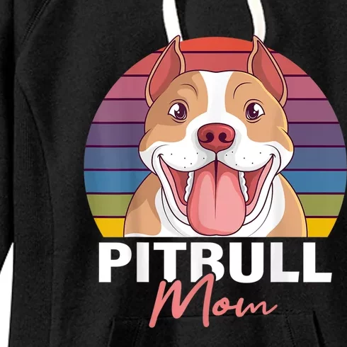 Pitbull Mom Pit Bull Terrier Pibble Lover Dog Owner Mommy Women's Fleece Hoodie