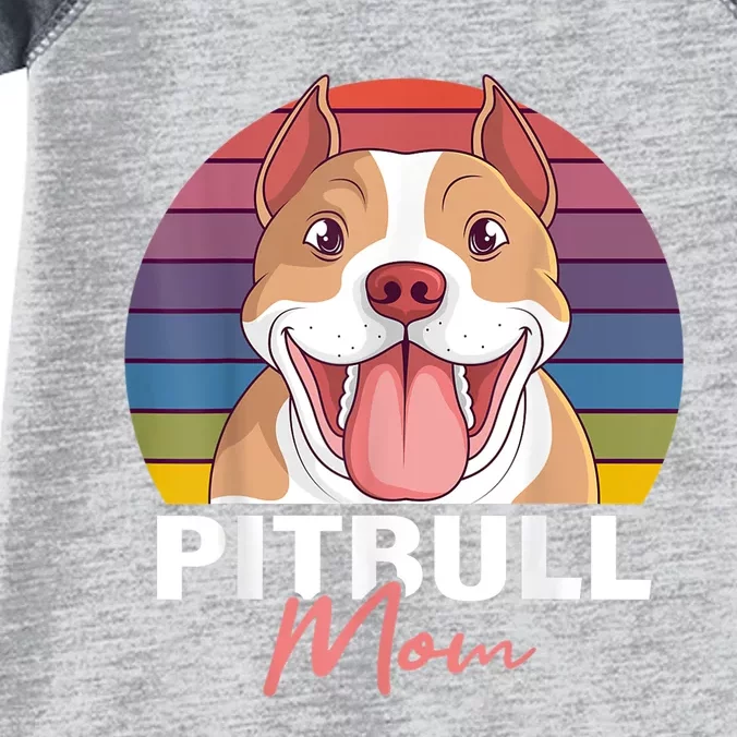 Pitbull Mom Pit Bull Terrier Pibble Lover Dog Owner Mommy Infant Baby Jersey Bodysuit