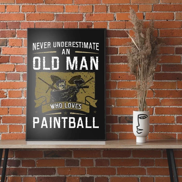 Paintball Master Paintballing Tactical Sports Paintballers Poster