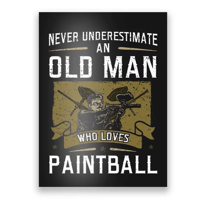 Paintball Master Paintballing Tactical Sports Paintballers Poster