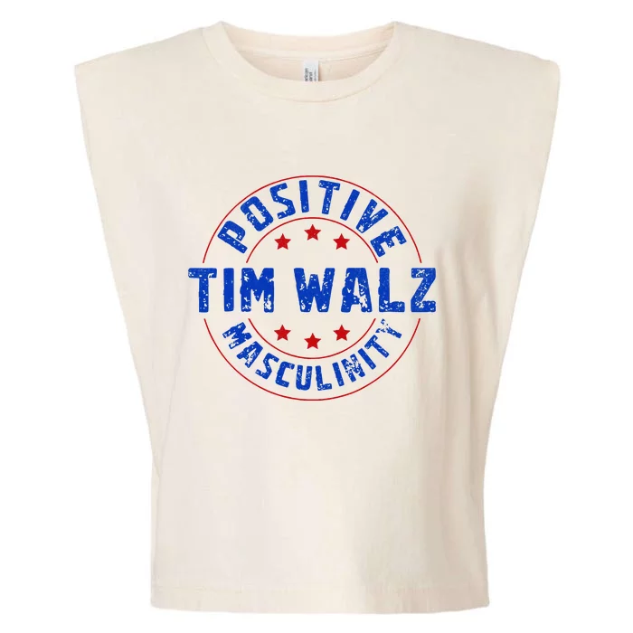 Positive Masculinity Pro Kamala Tim Walz 2024 Garment-Dyed Women's Muscle Tee