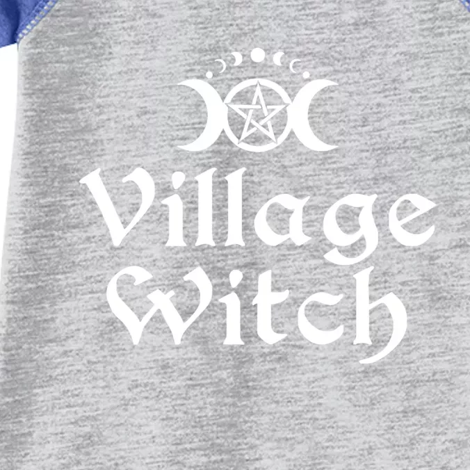 Pentacle Moon Phase Triple Moon Goddess Village Witch Gift Infant Baby Jersey Bodysuit