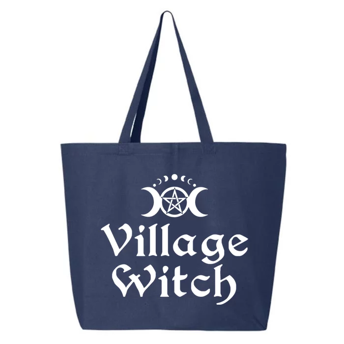 Pentacle Moon Phase Triple Moon Goddess Village Witch Gift 25L Jumbo Tote