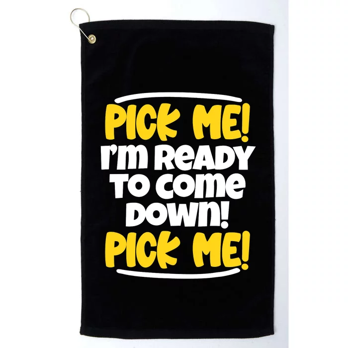 Pick Me Pick Me Funny Television For TV Lovers Platinum Collection Golf Towel