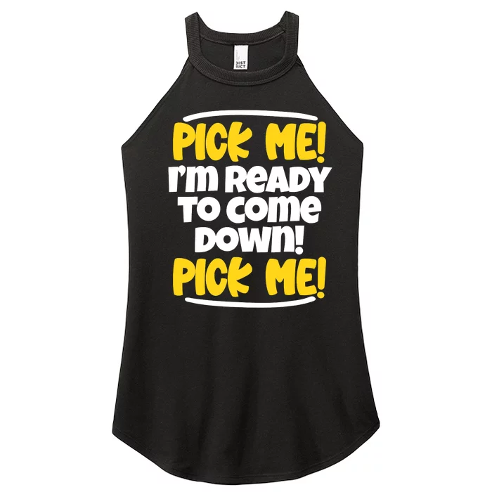 Pick Me Pick Me Funny Television For TV Lovers Women’s Perfect Tri Rocker Tank