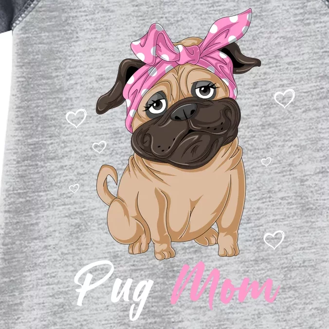 Pug Mom Infant Baby Jersey Bodysuit