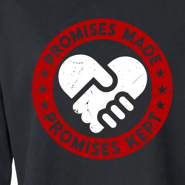 Promises Made Promises Kept Cropped Pullover Crew