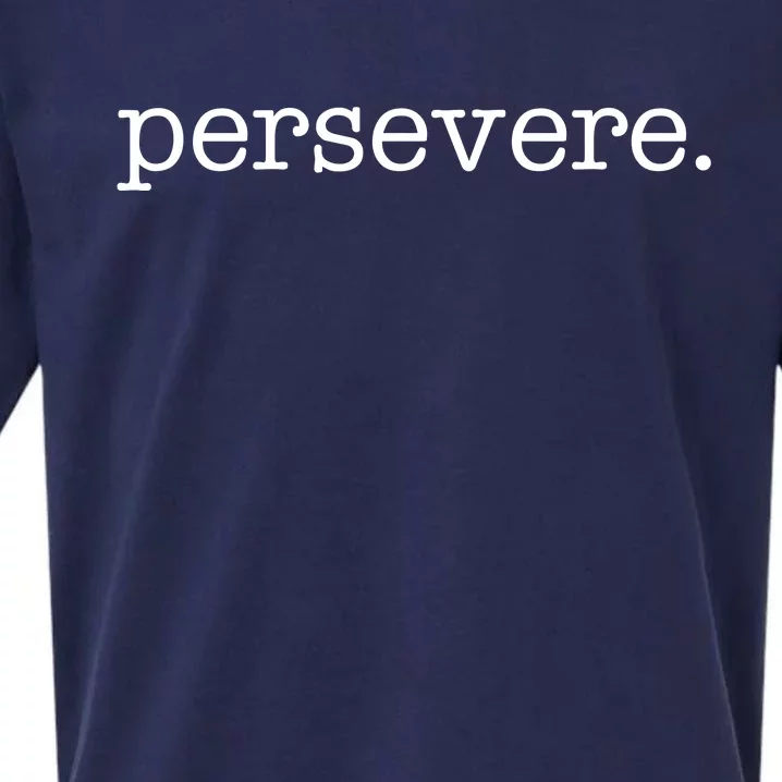 Persevere Motivation Sueded Cloud Jersey T-Shirt