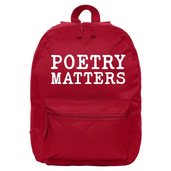 Poetry Matters 16 in Basic Backpack