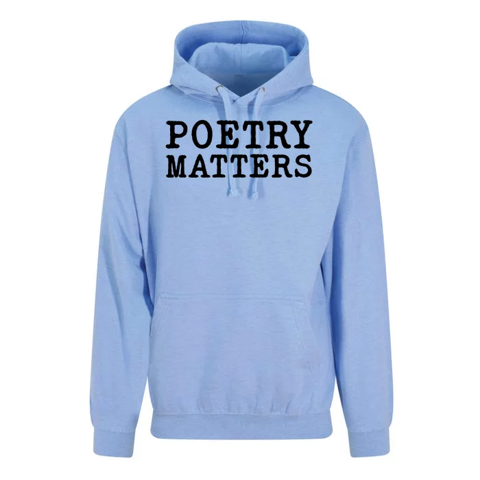 Poetry Matters Unisex Surf Hoodie