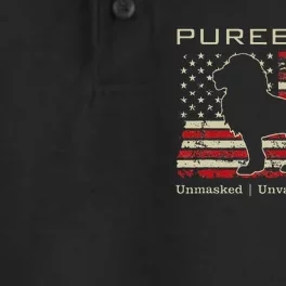 Pureblood Movement Pureblood Medical Freedom Lion Usa Flag Dry Zone Grid Performance Polo