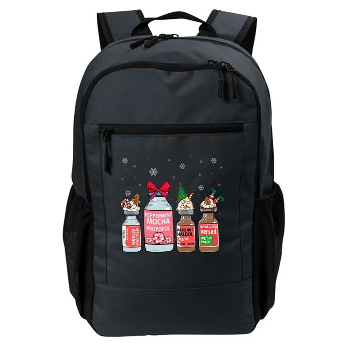 Peppermint Mocha Propofol Christmas Nurse Nursing Scrub Top Daily Commute Backpack