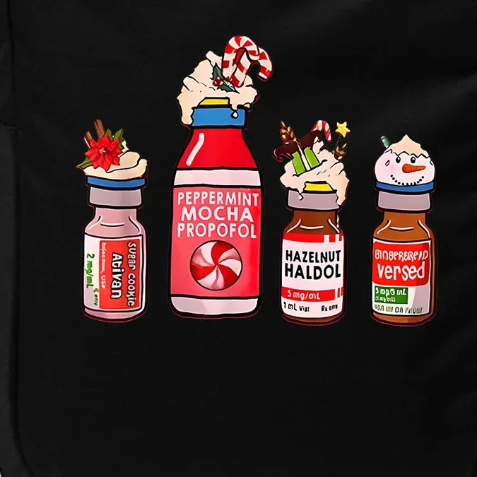 Peppermint Mocha Propofol Nurse Rn Christmas Impact Tech Backpack