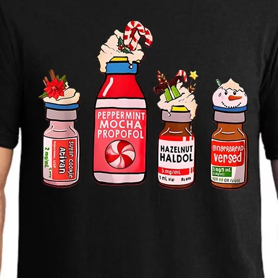 Peppermint Mocha Propofol Nurse Rn Christmas Pajama Set