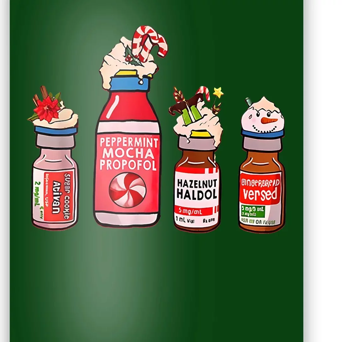 Peppermint Mocha Propofol Nurse Rn Christmas Poster