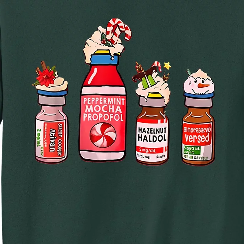 Peppermint Mocha Propofol Nurse Rn Christmas Tall Sweatshirt