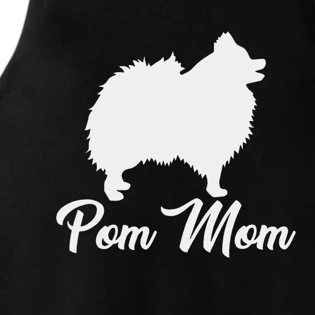 Pom Mom Pomeranian Ladies Tri-Blend Wicking Tank