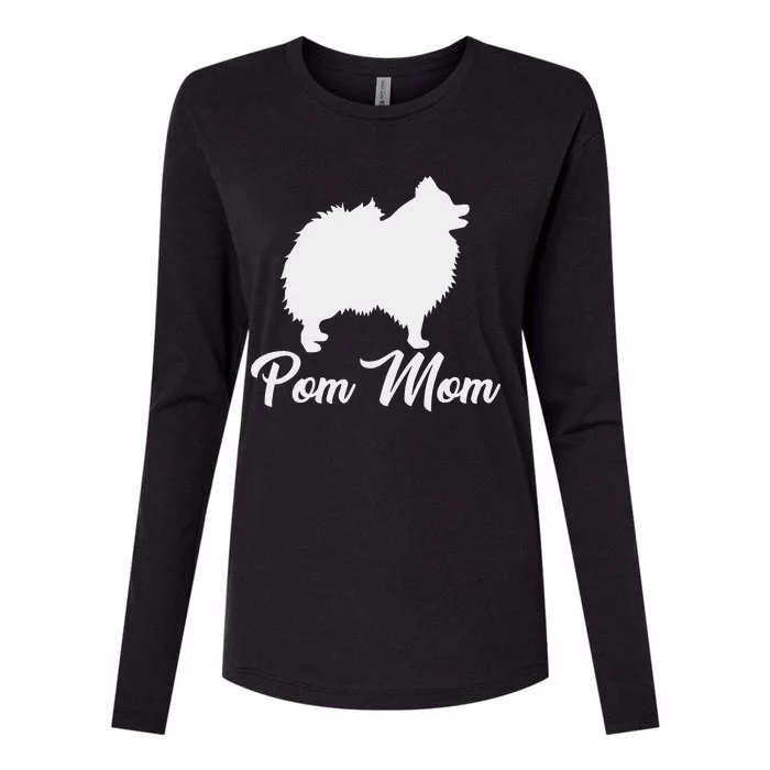 Pom Mom Pomeranian Womens Cotton Relaxed Long Sleeve T-Shirt