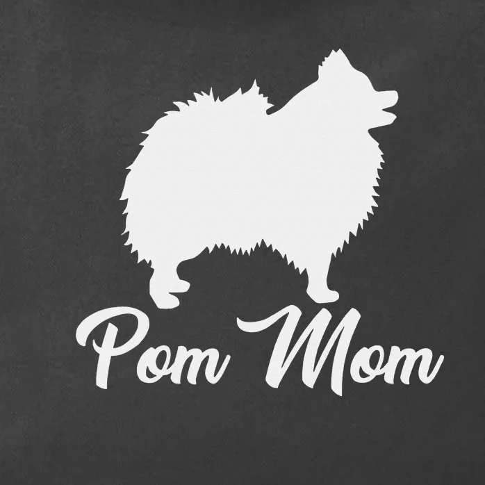 Pom Mom Pomeranian Zip Tote Bag