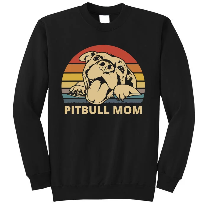 Pitbull Mom Pittie Dog Lovers Mother's Day Gifts Tall Sweatshirt