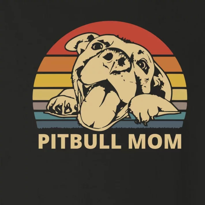 Pitbull Mom Pittie Dog Lovers Mother's Day Gifts Toddler Long Sleeve Shirt