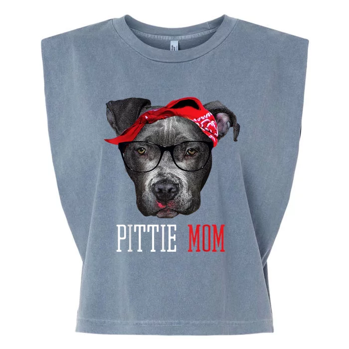 Pittie Mom Pitbull Dog Lovers Mothers Day Gift Wo Shirt Garment-Dyed Women's Muscle Tee