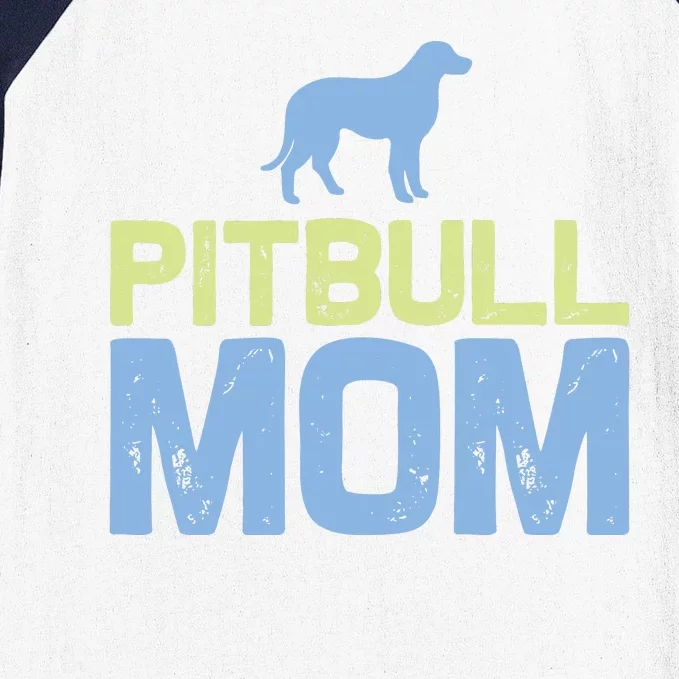 Pitbull Mom Baseball Sleeve Shirt