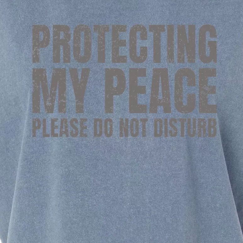 Protecting My Peace Please Do Not Disturb Garment-Dyed Women's Muscle Tee