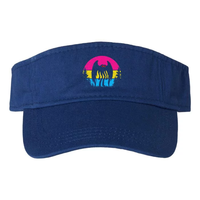 Pan Mothman Pansexual Pride Point Pleasant Cryptid Valucap Bio-Washed Visor