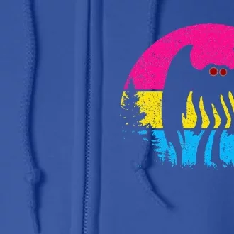 Pan Mothman Pansexual Pride Point Pleasant Cryptid Full Zip Hoodie