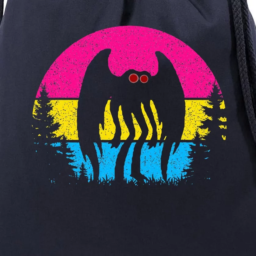 Pan Mothman Pansexual Pride Point Pleasant Cryptid Drawstring Bag